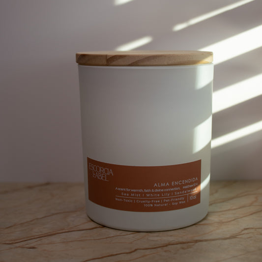 Alma Encendida – Sandalwood & White Lily Candle Escorcia The Label