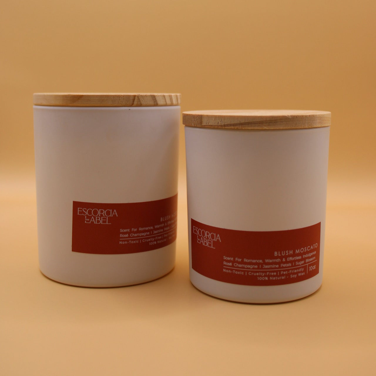 Vela de soja romántica Blush Moscato