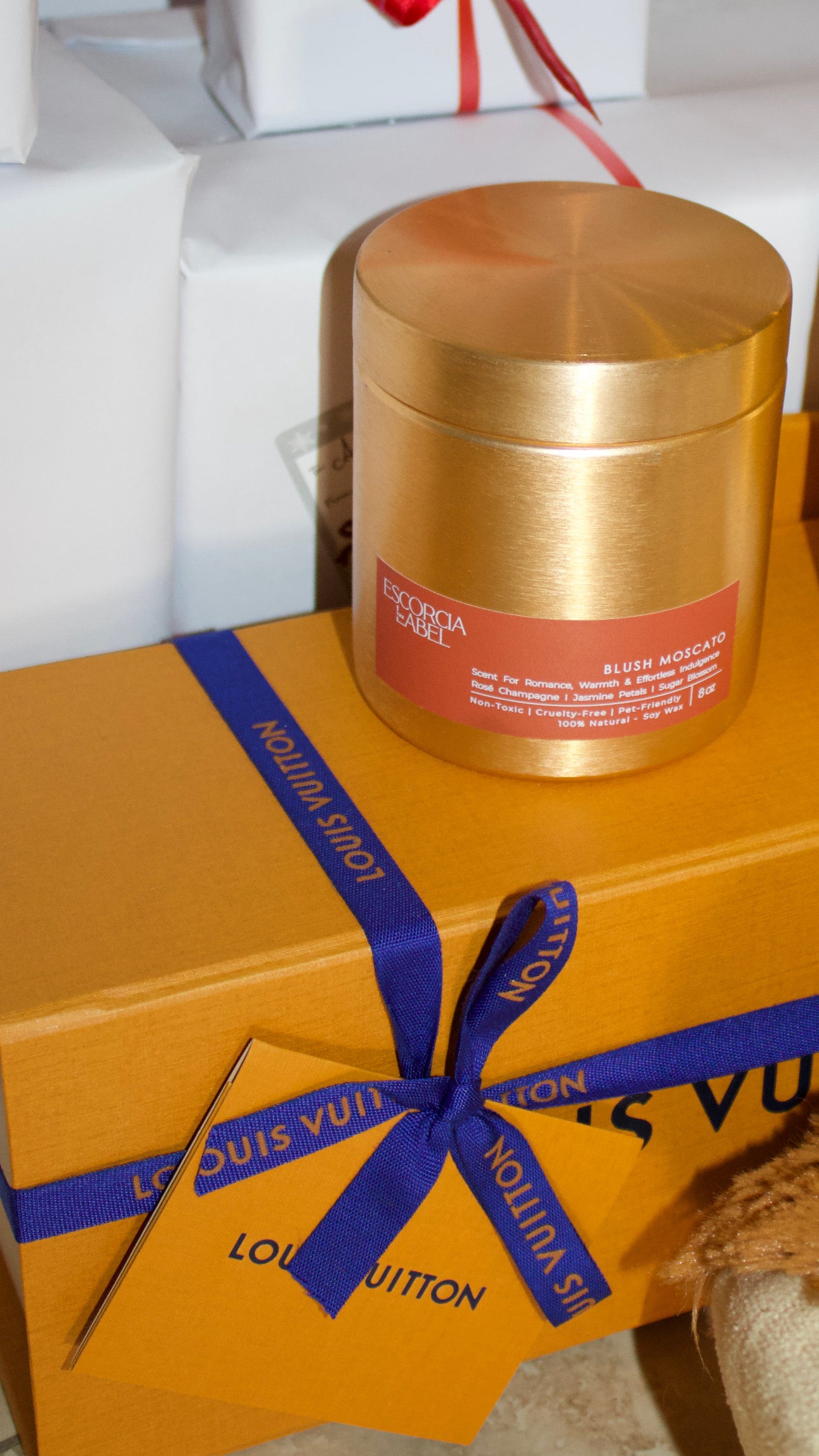 Vela de soja romántica Blush Moscato