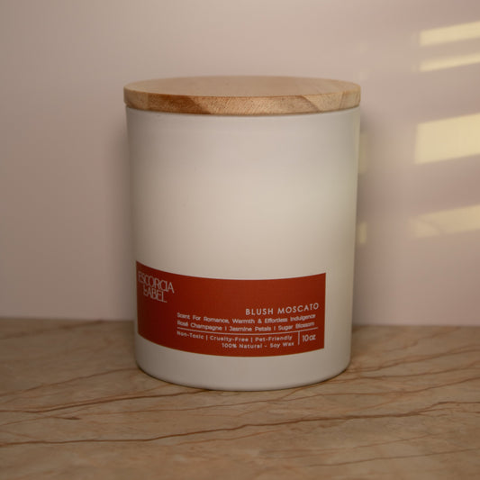 Blush Moscato – Romantic Soy Candle Escorcia The Label
