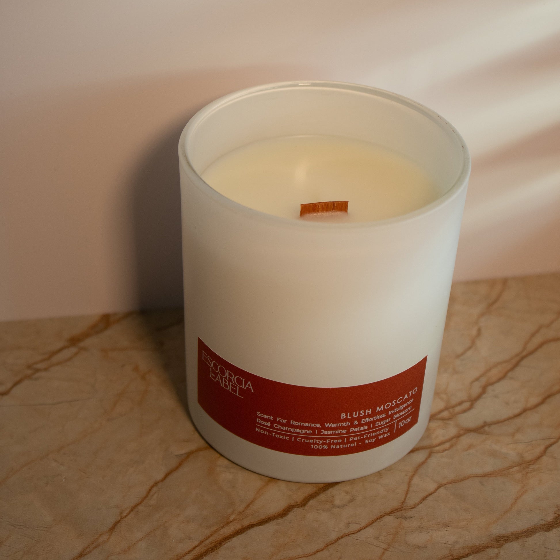 Blush Moscato – Romantic Soy Candle Escorcia The Label