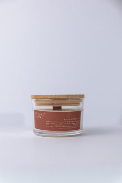 Vela de soja romántica Blush Moscato